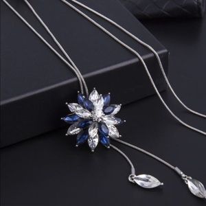 New silver pendant necklace adjustable